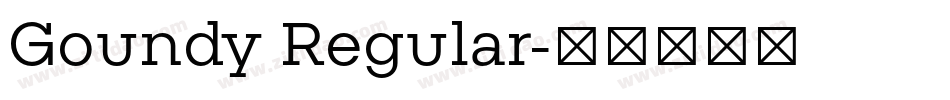 Goundy Regular字体转换